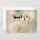 葬儀悔やみや弔慰サンキューカード ポストカード (正面/裏面)