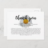 葬儀悔やみや弔慰サンキューカード ポストカード (正面/裏面)