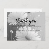 葬儀悔やみや弔慰サンキューカード ポストカード (正面/裏面)