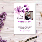 葬儀悔やみや弔慰フローララベンダーサンキュー |写真 サンキューカード