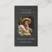 葬儀悔やみや弔慰写真記念祈りの言葉カード 名刺 (正面)