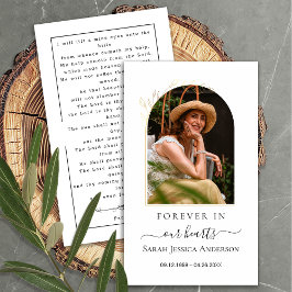 葬儀悔やみや弔慰写真記念祈りの言葉カード 名刺