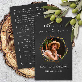 葬儀悔やみや弔慰写真記念祈りの言葉カード 名刺