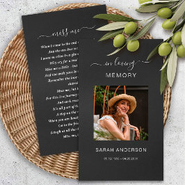 葬儀悔やみや弔慰写真記念祈りの言葉カード 名刺