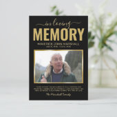 葬儀悔やみや弔慰写真 サンキューカード (スタンド正面)