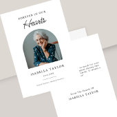 葬儀悔やみや弔慰永遠に私たちのハート写真 サンキューカード