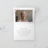 葬儀悔やみや弔慰蝶の写真 サンキューカード (内部)