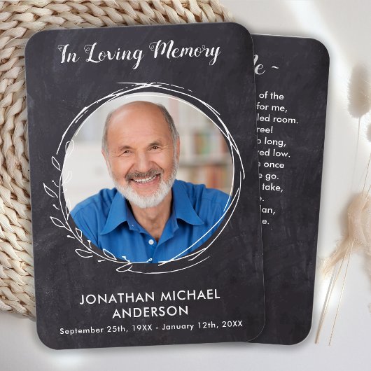 葬儀悔やみや弔慰記念祈りの言葉カード付き写真