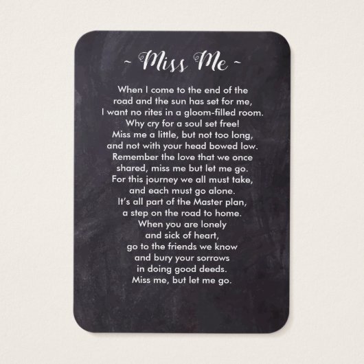 葬儀悔やみや弔慰記念祈りの言葉カード付き写真 (裏面)