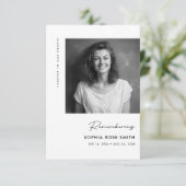 葬儀悔やみや弔慰記念祈りの言葉記念カード (スタンド正面)