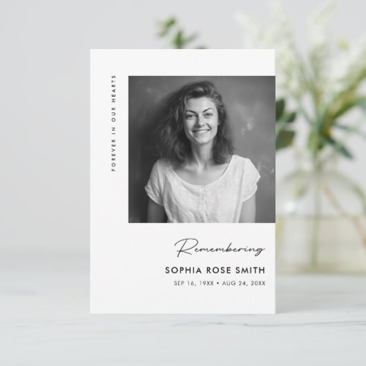 葬儀悔やみや弔慰記念祈りの言葉記念カード (スタンド正面)