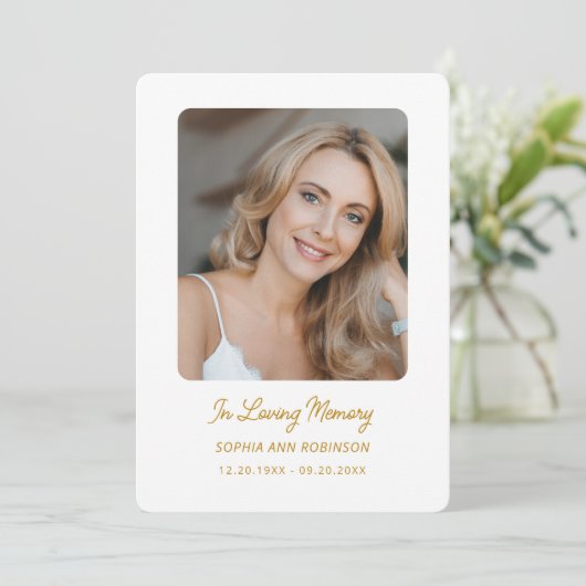 葬儀悔やみや弔慰記念祈りの言葉記念カード 招待状 (スタンド正面)