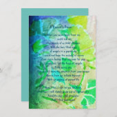 葬儀悔やみや弔慰詩の損失ダウンロード可能な子供 案内状 (正面/裏面)