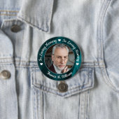 葬儀愛の思い出フォトメモリアルグリーンマーブル 缶バッジ (インサイチュ)