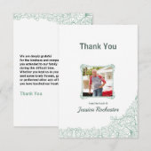 葬儀感謝カード 招待状 (正面/裏面)