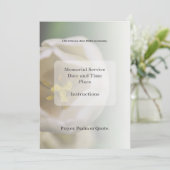 葬儀招待状 サンキューカード (スタンド正面)