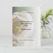 葬儀招待状 サンキューカード (スタンド正面)