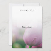 葬儀招待状 サンキューカード (裏面)