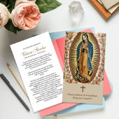 葬儀損失グアダルーペ祈りの言葉同情カード