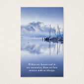 葬儀損失セレネウォーターズ祈りの言葉同情カード (正面)