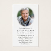 葬儀損失セレネウォーターズ祈りの言葉同情カード (裏面)