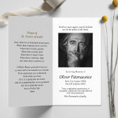 葬儀損失セントフランシス祈りの言葉同情カード 名刺