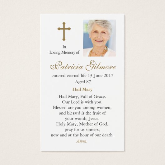 葬儀損失メリーコロネーション祈りの言葉共感表 (裏面)