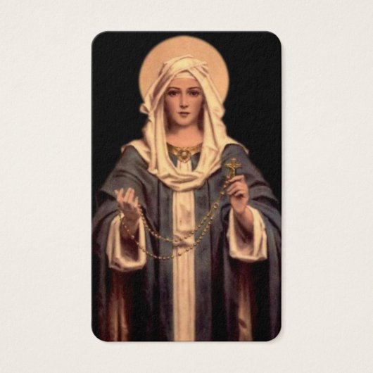 葬儀損失メリーロザリオ祈りの言葉同情カード (正面)