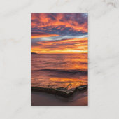 葬儀損失日の出の祈りの言葉同情カード 名刺 (正面)