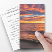 葬儀損失日の出の祈りの言葉同情カード 名刺