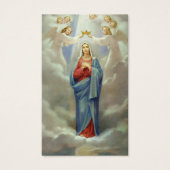 葬儀損失栄光メアリー祈りの言葉同情カード (正面)