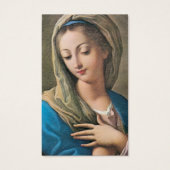 葬儀損失美しいメアリー祈りの言葉同情カード (正面)