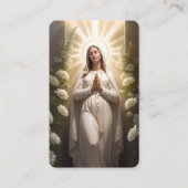葬儀損失雹メアリー祈りの言葉同情カード 名刺 (正面)