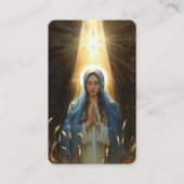 葬儀損失雹メアリー祈りの言葉同情カード 名刺 (正面)