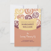 葬儀用のカード 招待状 (正面)