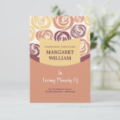 葬儀用のカード 招待状 (スタンド正面)