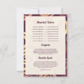 葬儀用のカード 招待状 (裏面)