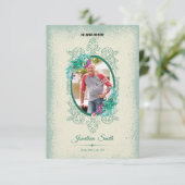 葬儀用のカード 招待状 (スタンド正面)