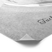 葬儀用の白黒写真 ポスター (角)