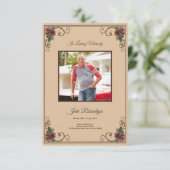 葬儀用カードテンプレート 招待状 (スタンド正面)