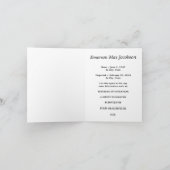 葬儀用カード：ダビエレガントデの星 案内状 (内部)