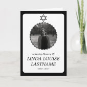 葬儀用カード：ダビエレガントデの星 案内状 (正面)