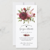 葬儀用水彩フローラメモリアルありがとうご注意 カード (正面)