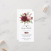 葬儀用水彩フローラメモリアルありがとうご注意 カード (正面/裏面インサイチュ)