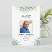 葬儀発表カード 案内状 (スタンド正面)