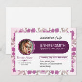 葬儀発表カード 案内状 (正面/裏面)