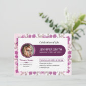 葬儀発表カード 案内状 (スタンド正面)