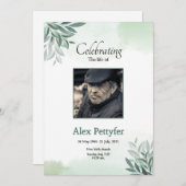 葬儀発表カード 案内状 (正面/裏面)