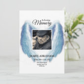 葬儀発表カード 案内状 (スタンド正面)