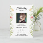 葬儀発表カード 案内状 (スタンド正面)